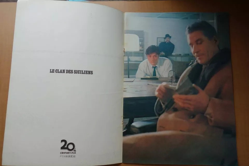 The Sicilian Clan Japanese Movie Program Pamphlet 1969 Alain Delon