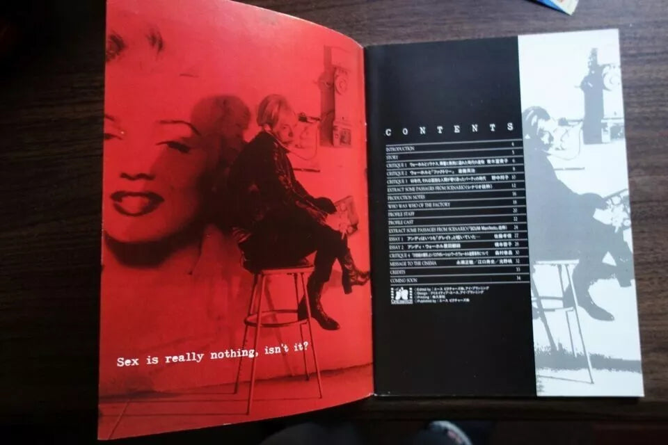 I Shot Andy Warhol Japanese Film Movie Program Pamphlet 1996