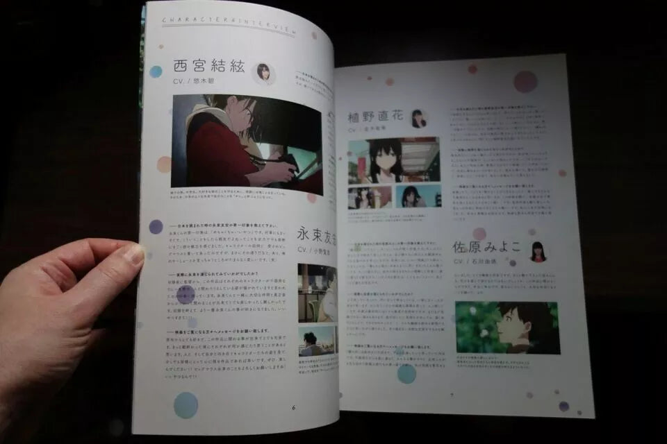 A Silent Voice Japanese Anime Movie Program Pamphlet 2016