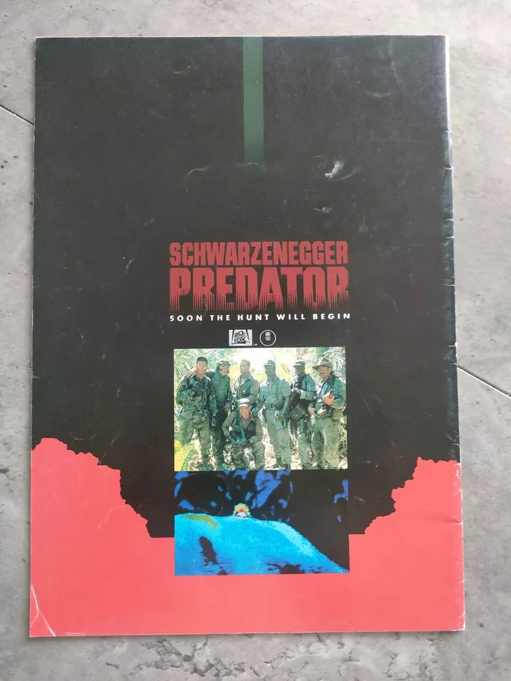 Predator Japanese Movie Program Pamphlet 1987