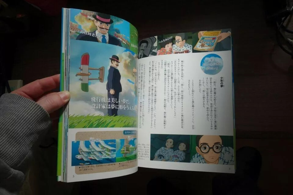 The Wind Rises Japanese Anime Movie Art Book Pamphlet 2013 Miyazaki Ghibli