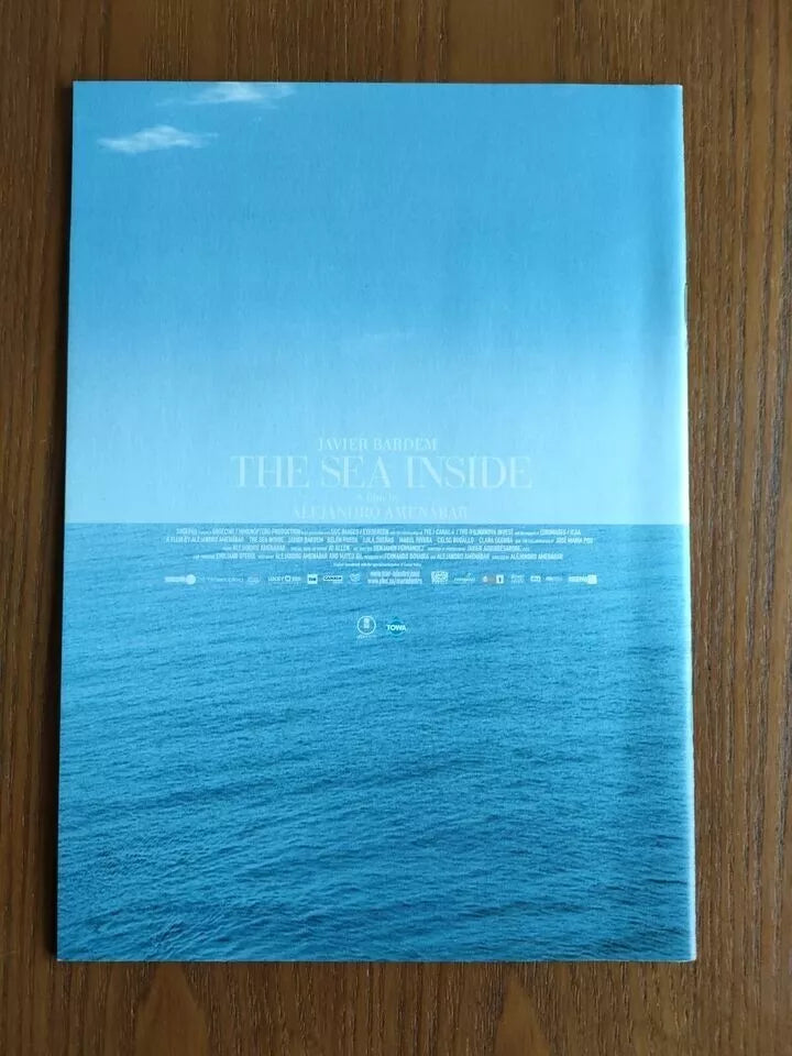 The Sea Inside Japanese Movie Program Pamphlet 2004 Amenabar Bardem