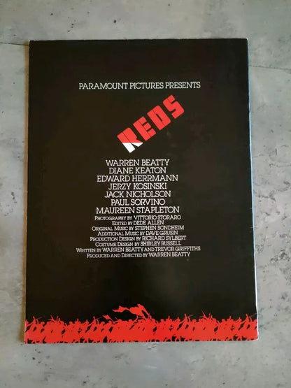 Reds Japanese Movie Program Pamphlet 1981